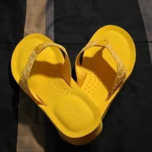 Coach Jessalyn Yellow Sandals size 6 1/2